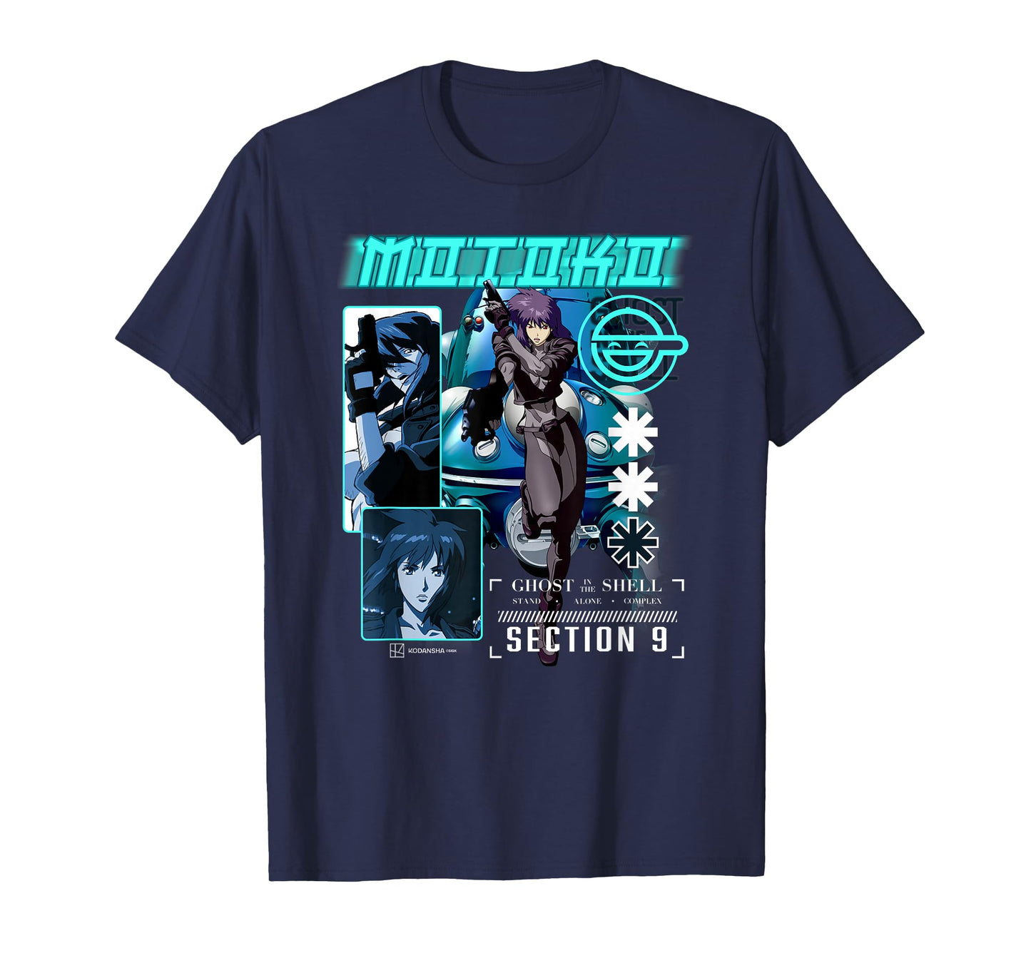 Ghost in the Shell Stand Alone Complex Section 9 Motoko Shot T-Shirt