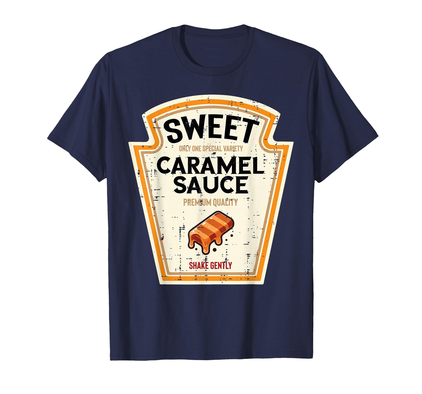 Halloween Caramel Sauce Funny Food Costume Women Men Kids T-Shirt