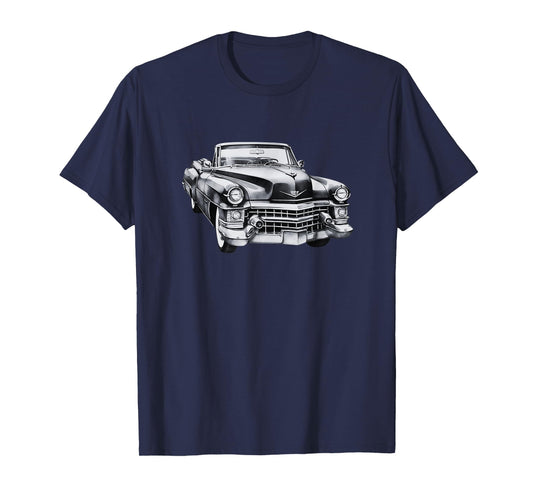 Cadillac Classic | Vintage | Black & White T-Shirt
