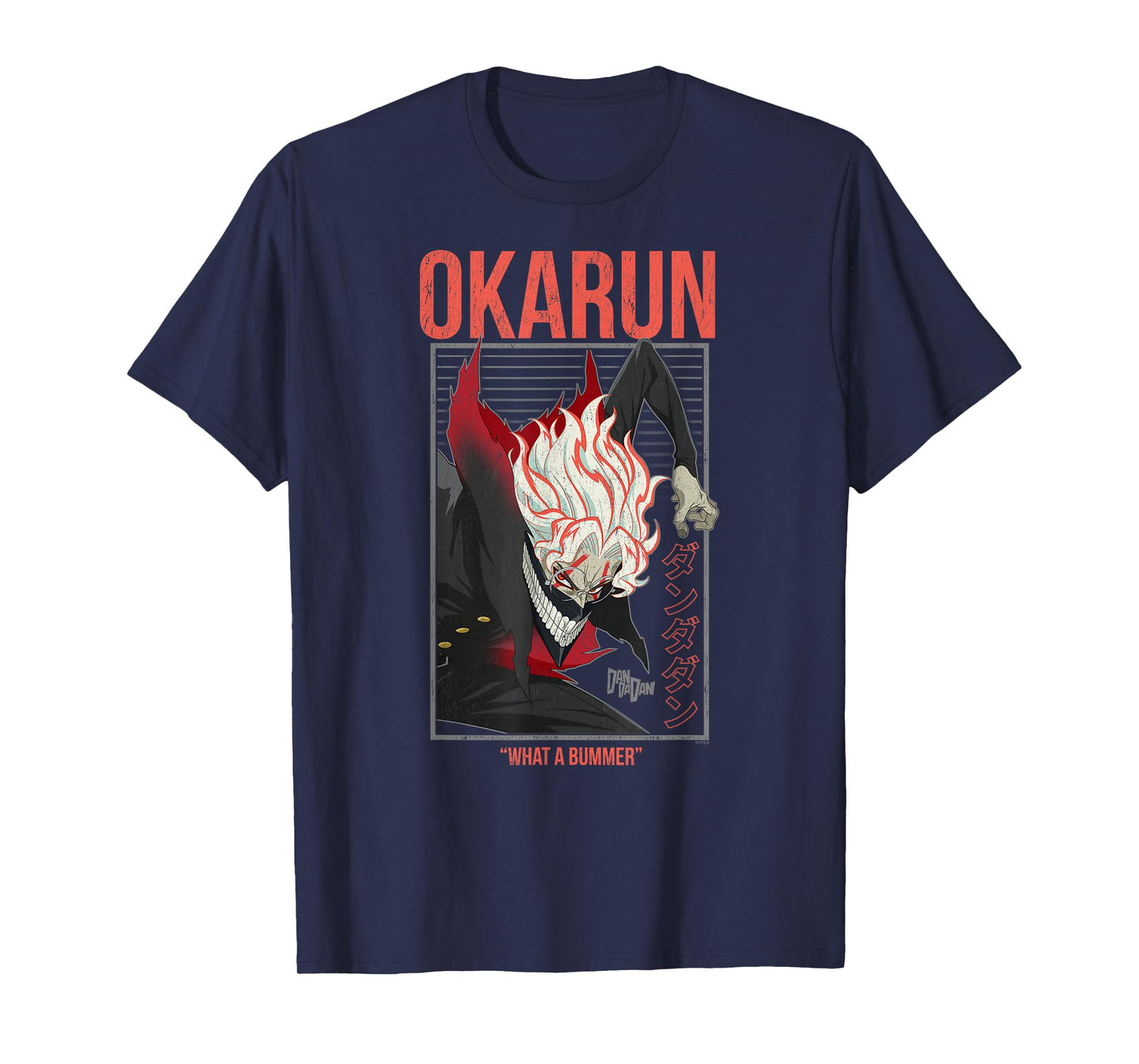 Dan Da Dan What a Bummer Okarun with Kanji Anime T-Shirt