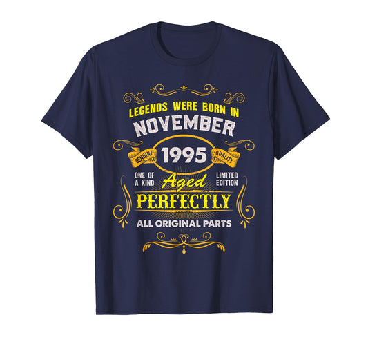 30 Years Old Legend Since November 1995 30th Birthday Gifts T-Shirt