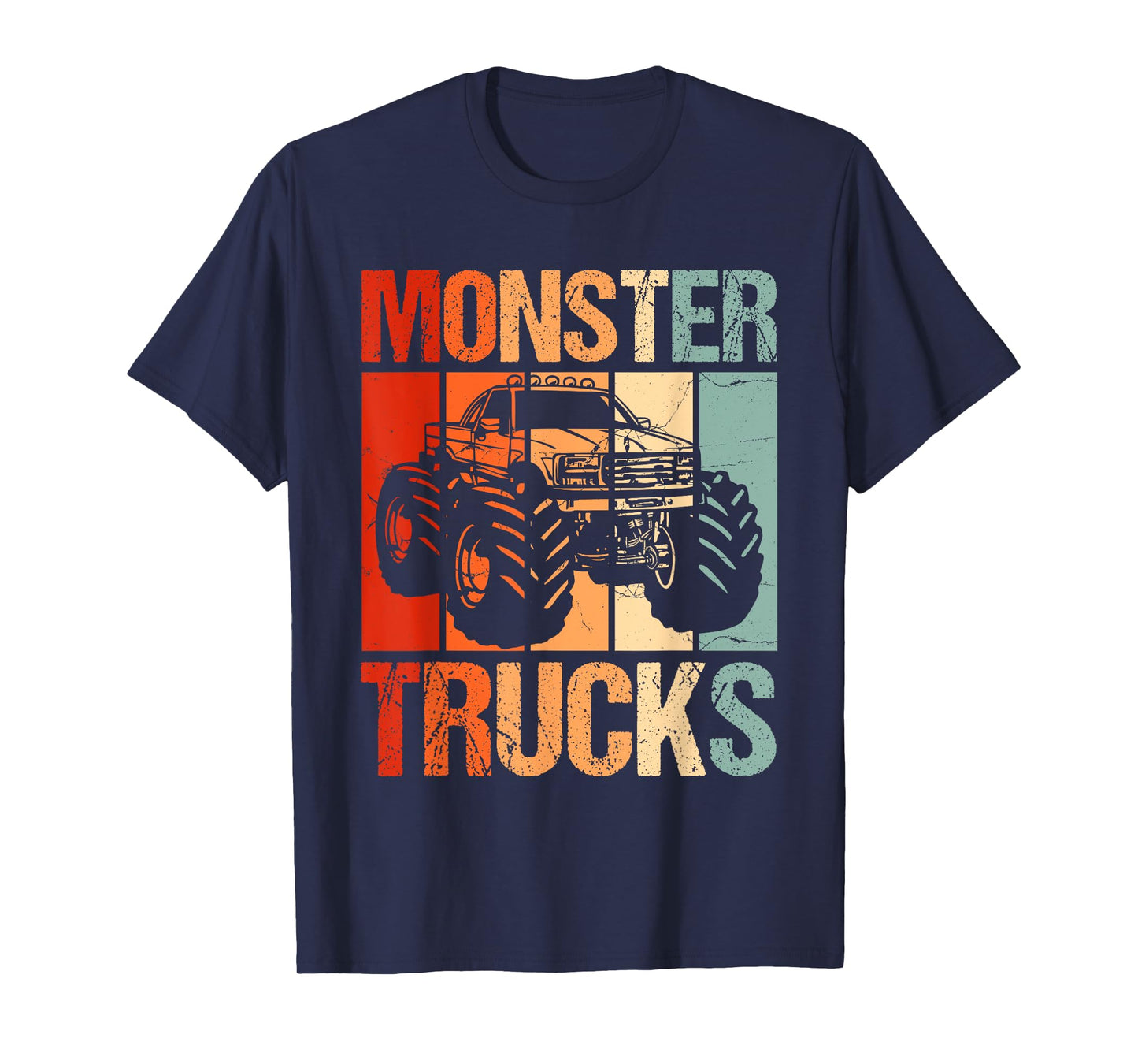 Monster Trucks Vintage Retro Monster Truck T-Shirt