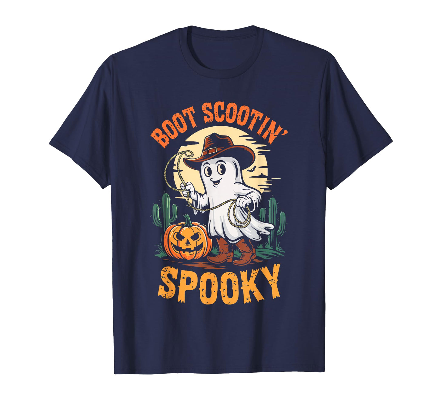 Boot Scootin Spooky Shirt Western Men Women Kids Halloween T-Shirt