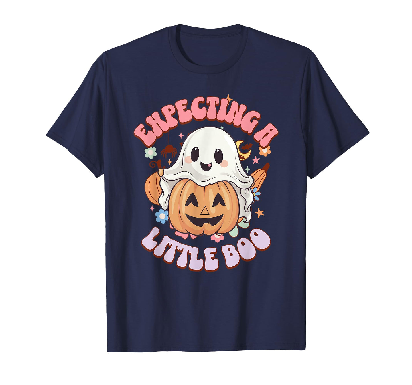 Halloween Pregnancy Mom To Be Expecting Little Boo T-Shirt