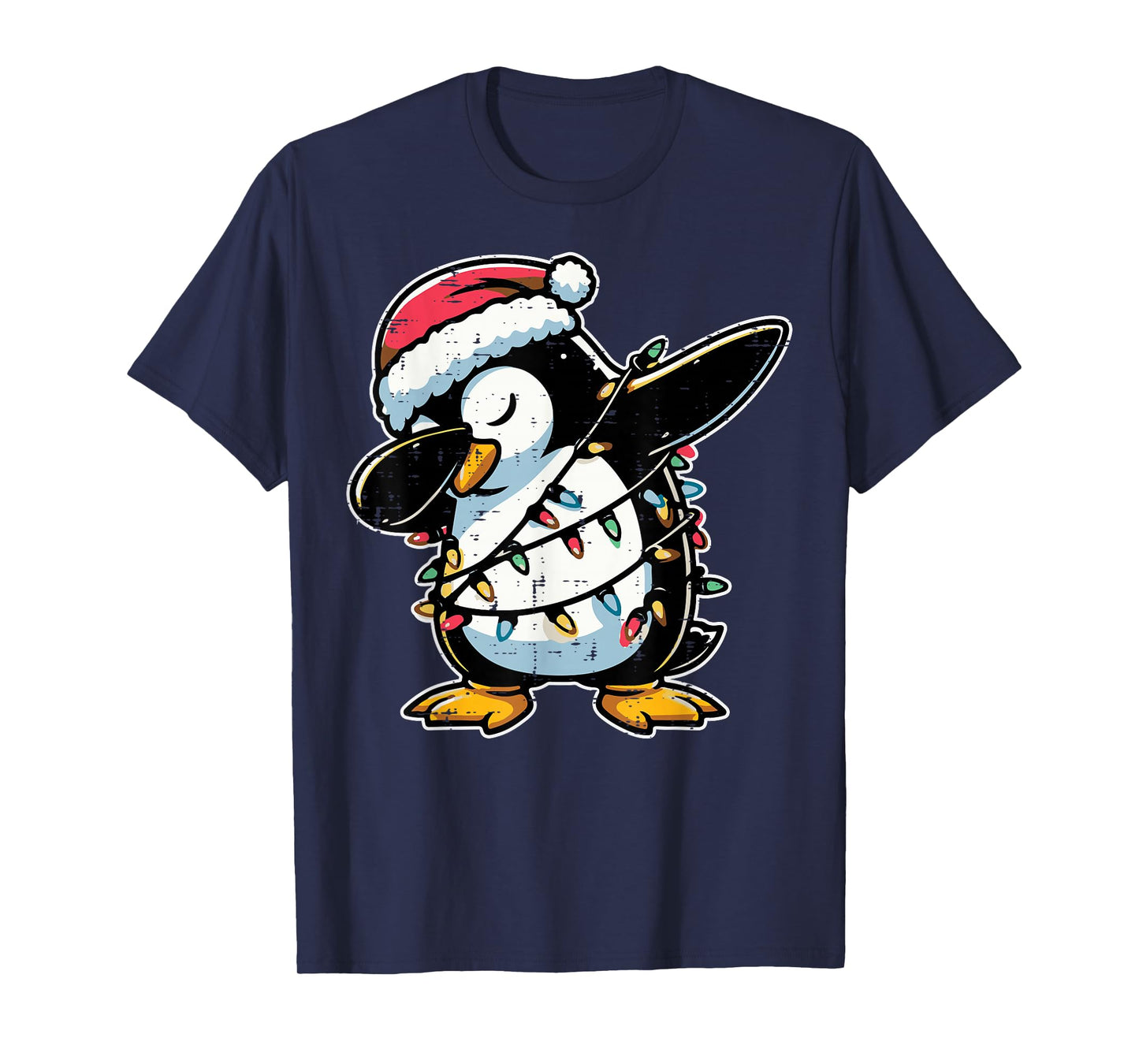 Christmas Penguin Dab Xmas Boys Girls Kids Toddler Youth T-Shirt