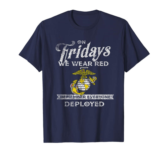 Remember Everyone Veteran Deployed Red Friday T-Shirt Tee T-Shirt