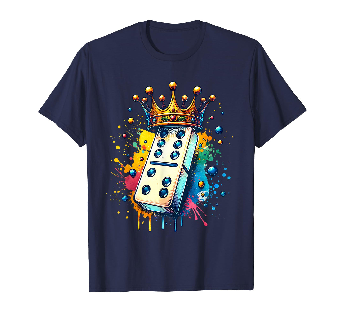 Funny Dominoes King | Board Game| Domino Lover Domino Player T-Shirt