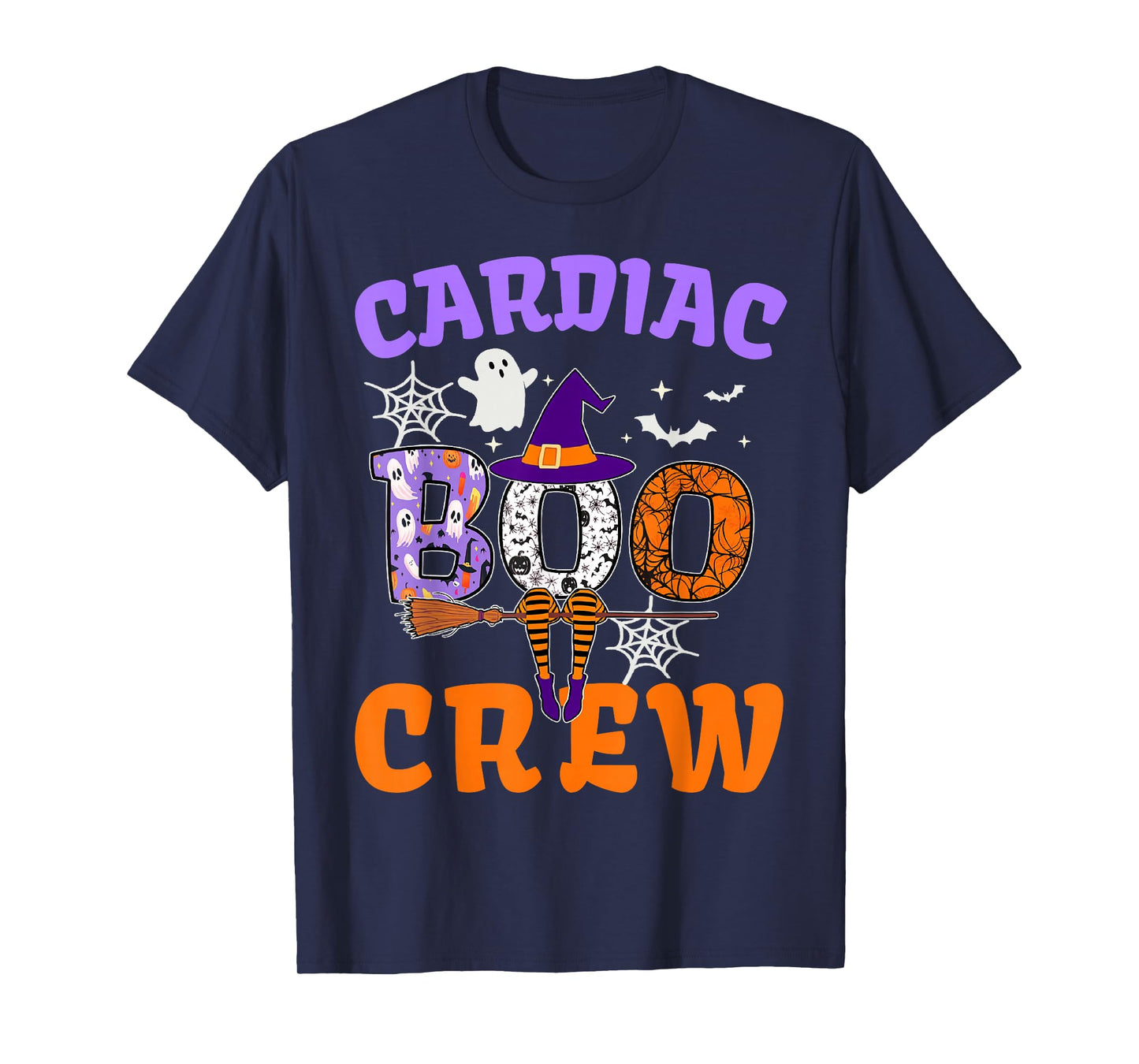 Cardiac Boo Crew Spooky Ghost Halloween Cardiac Costume T-Shirt