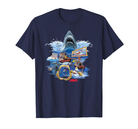 Jaws poster collage T-Shirt
