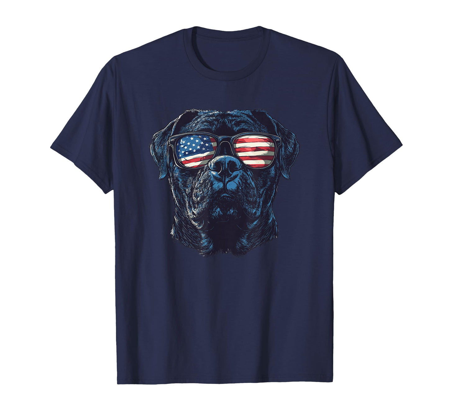 Cane Corso USA Flag Sunglasses Dog Lover 4th Of July T-Shirt