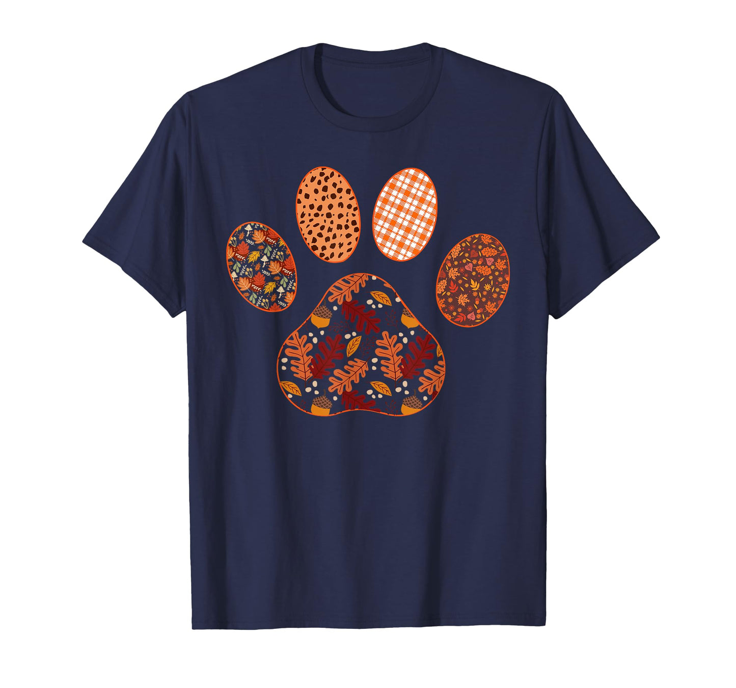 Paw Print Thanksgiving Dog Candy Fall Ghost T-Shirt for Men Women Girls Kids