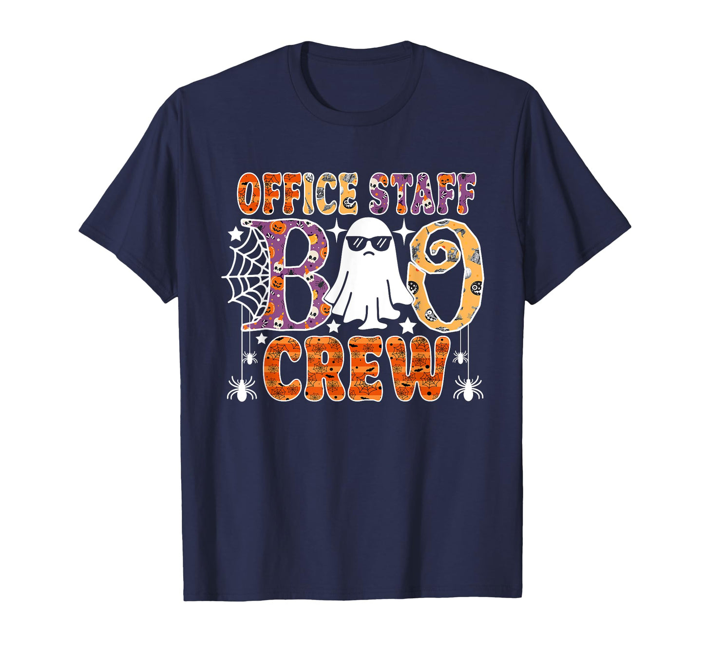 Office Staff Boo Crew Cute Ghost Halloween Costume T-Shirt
