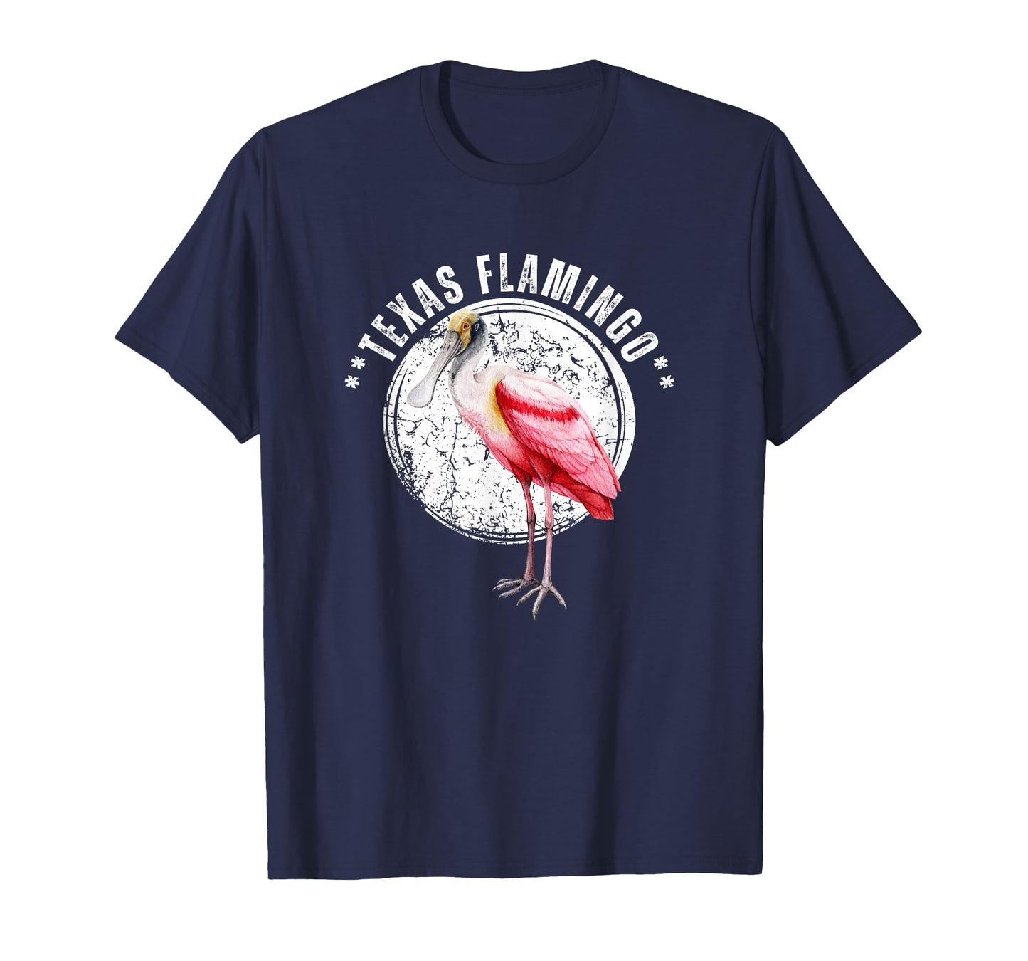 Roseate Spoonbill Tshirt Texas Flamingo Birdwatcher Funny T-Shirt