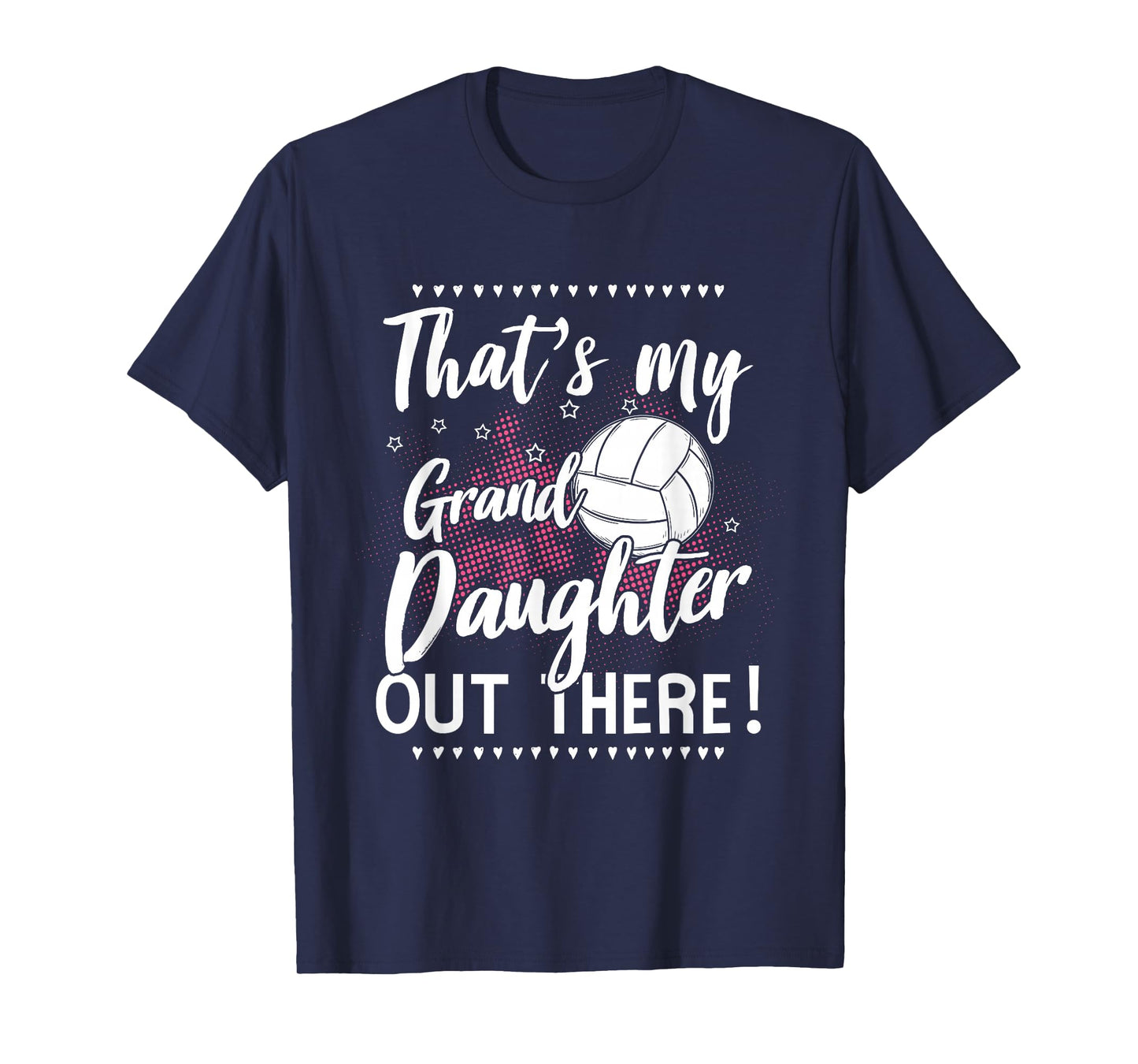 Volleyball Player Gifts & Volleyball Lover Outfits Volleyball Grandma of Volleyball Granddaughter Black T-Shirt
