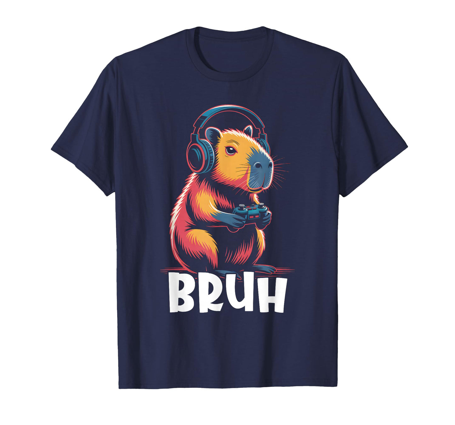 Bruh Video Games Boys Capybara T-Shirt