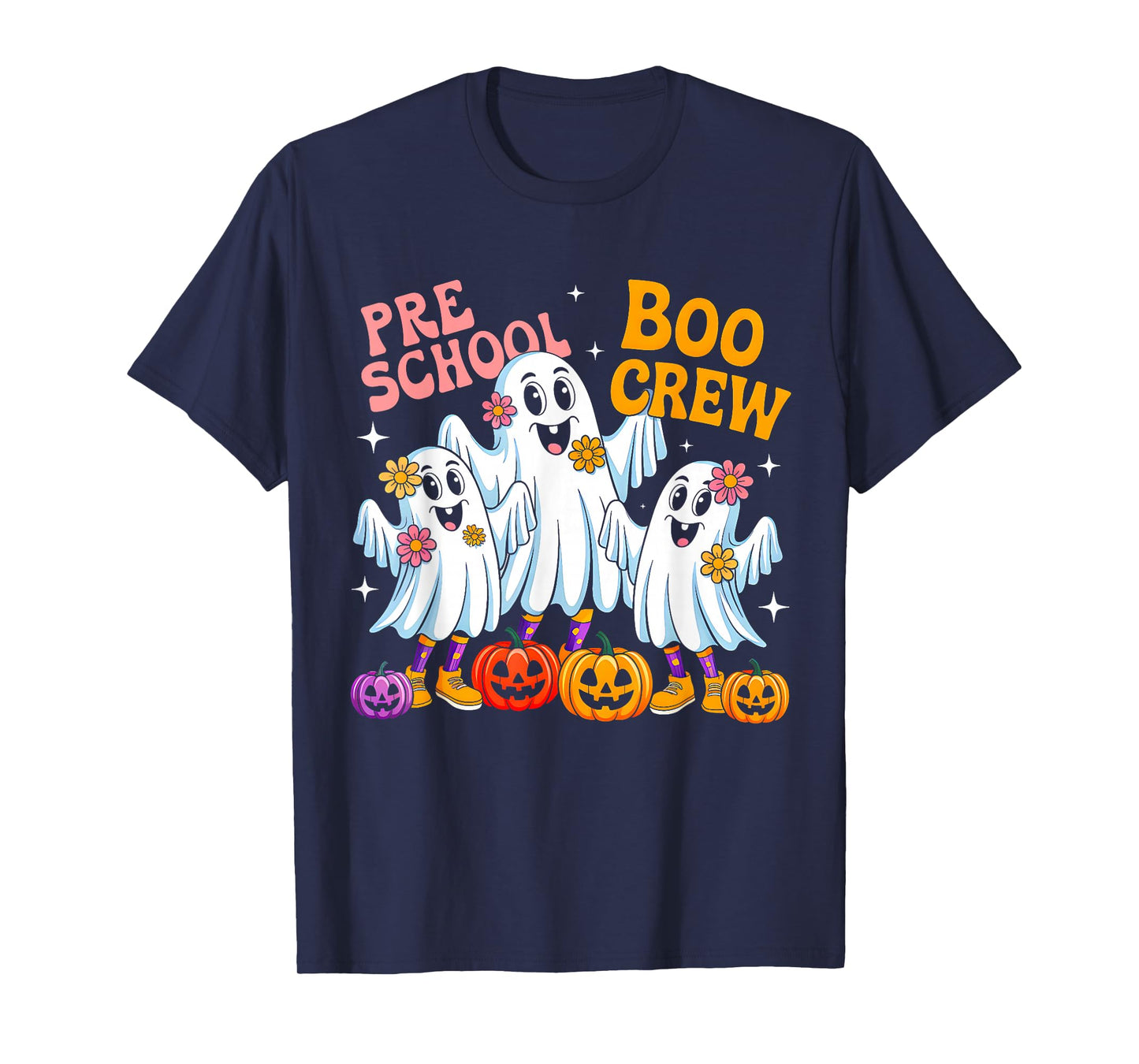 Preschool Boo Crew Preschool Halloween Teachers Students T-Shirt