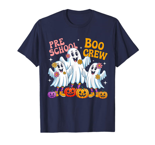 Preschool Boo Crew Preschool Halloween Teachers Students T-Shirt