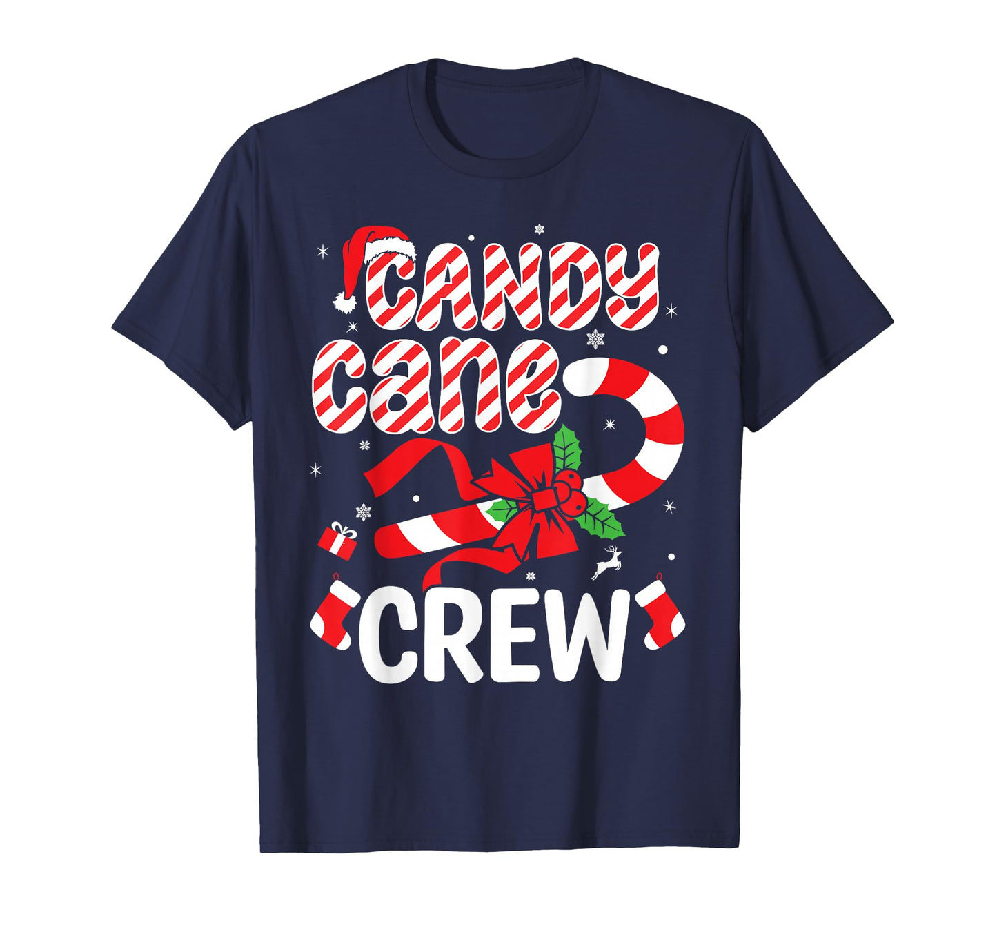 Candy Cane Crew - Funny Christmas Holiday Men Women T-Shirt