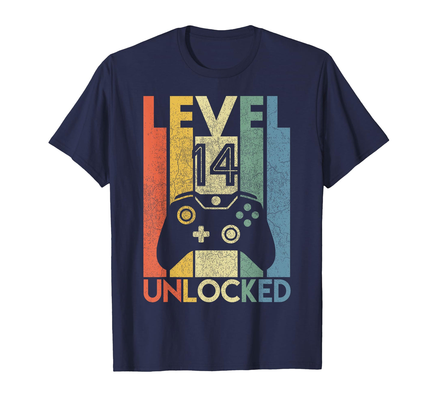 Level 14 Unlocked Shirt Funny Video Gamer 14th Birthday Gift T-Shirt