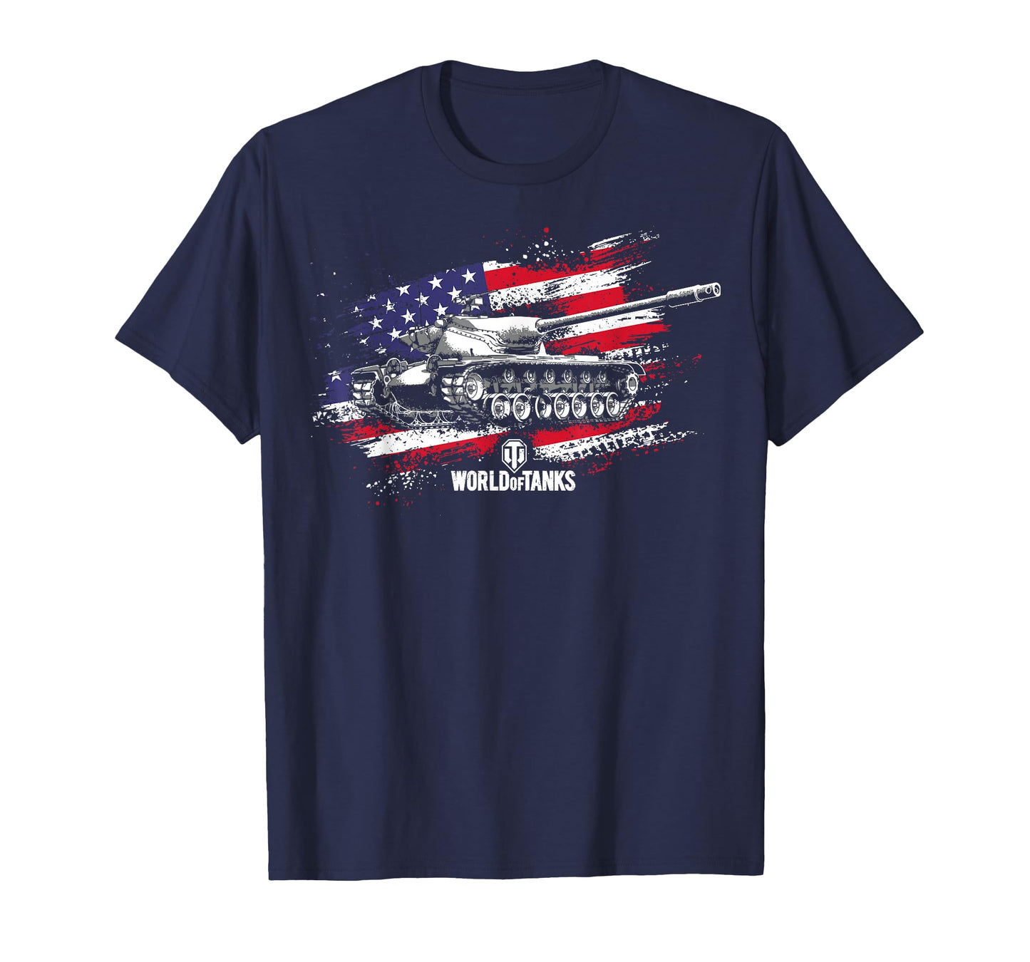 World of Tanks Red, White, and Blue...and a T57 Heavy Tank! T-Shirt