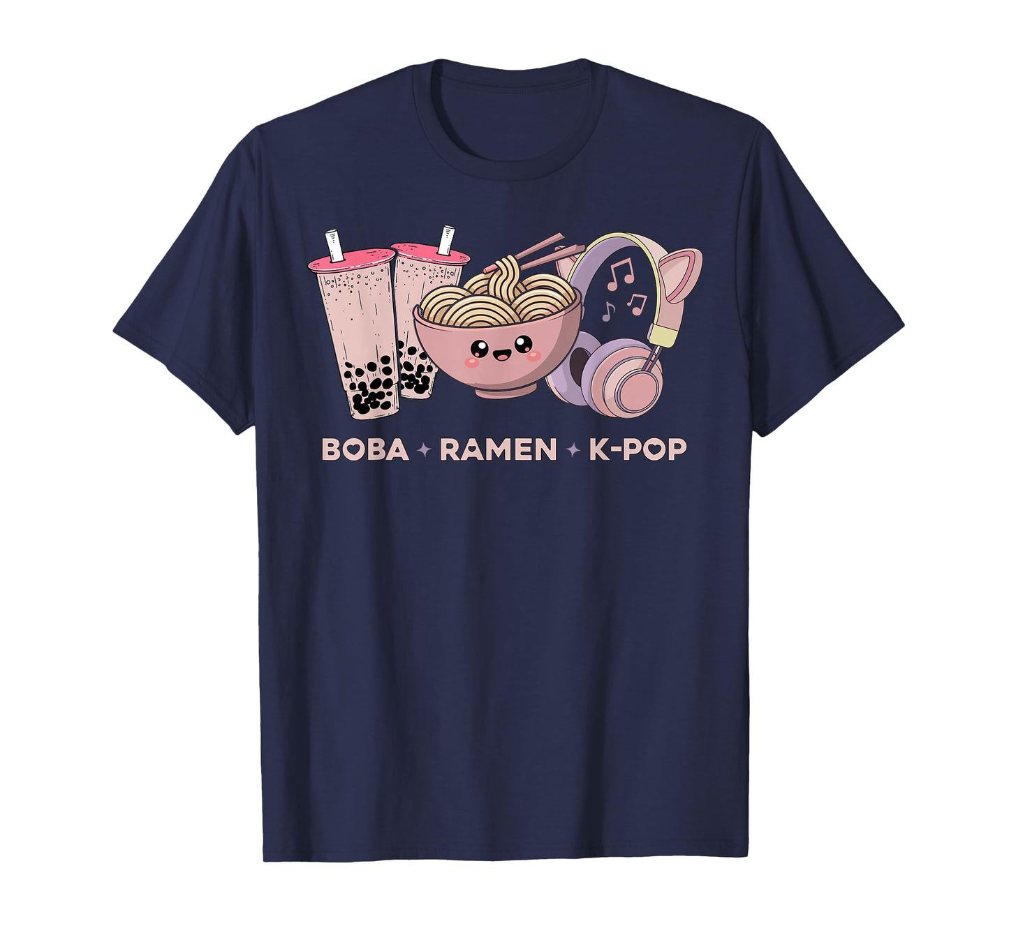 Kawaii Kpop Boba Ramen K-Pop Anime K Pop T-Shirt