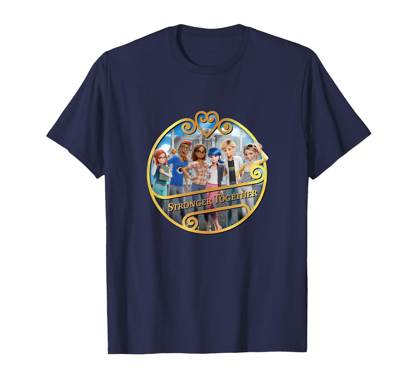 Miraculous Ladybug and Cat Noir The Movie Stronger Together T-Shirt