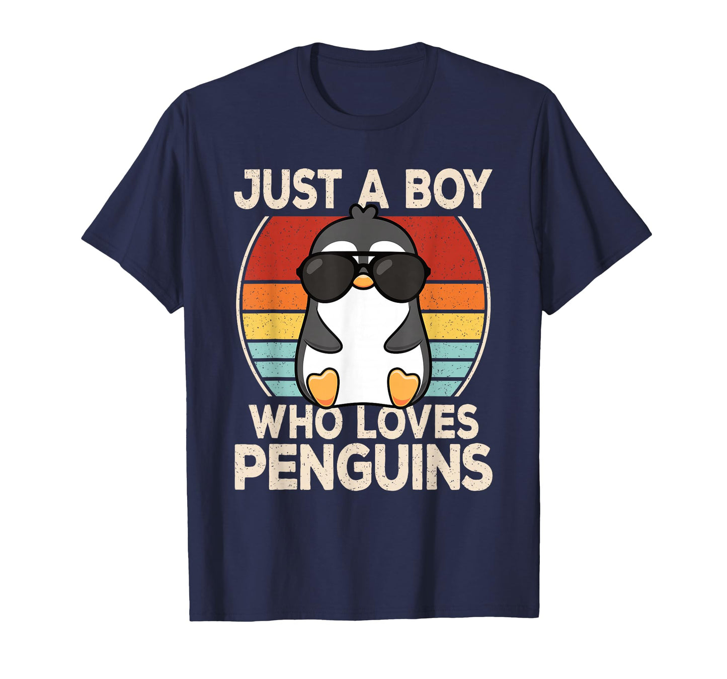 Just A Boy Who Loves Penguins Cool Penguin Lover Boys Kids T-Shirt