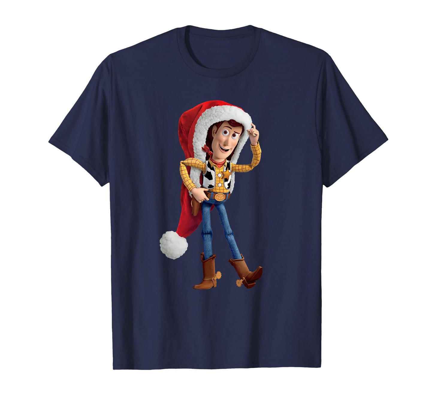 Disney Pixar Toy Story Santa Woody Holiday T-Shirt