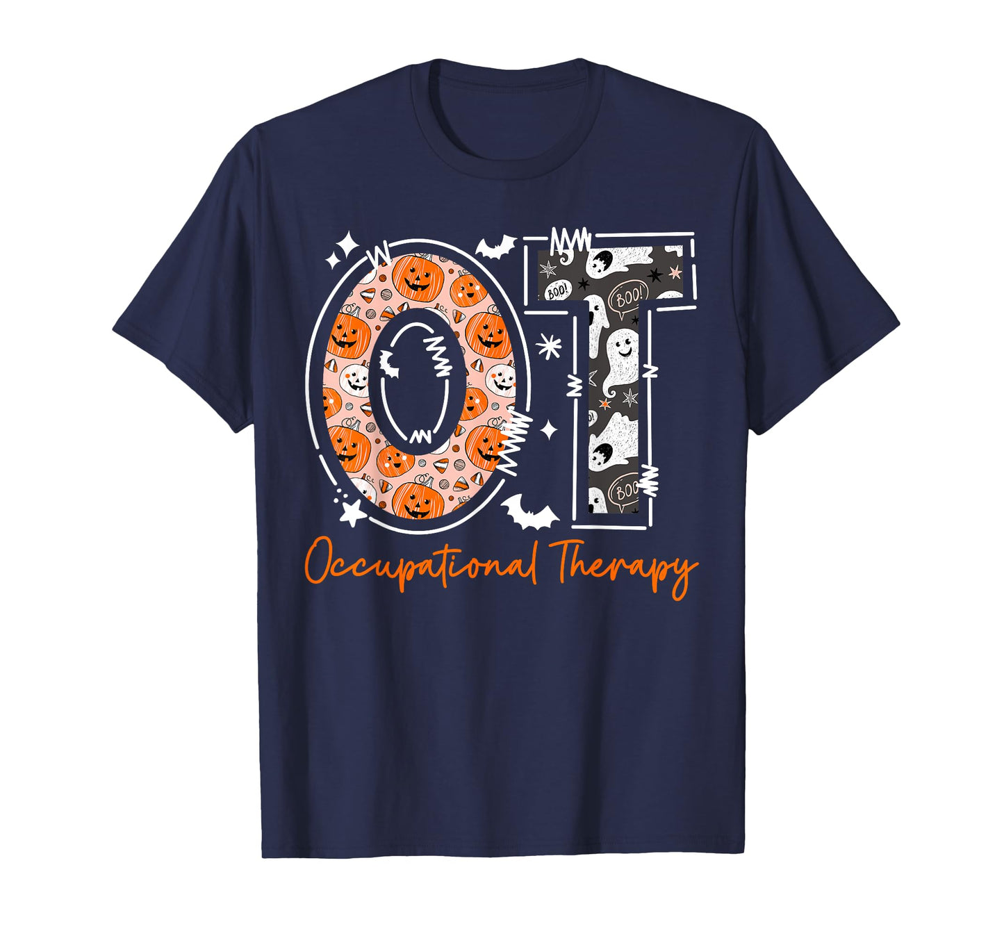 Spooky Occupational Therapy Therapist Halloween Funny OTA OT T-Shirt