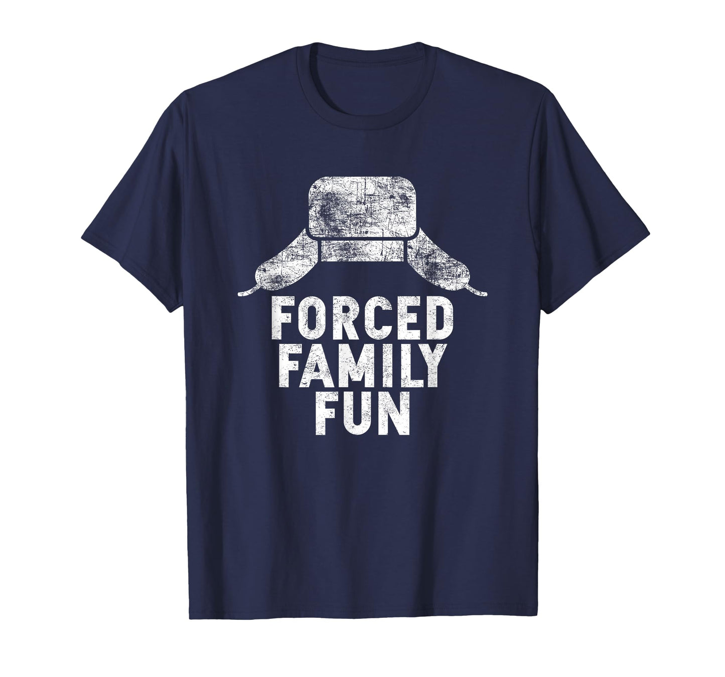 Forced Family Fun Holiday Apparel and Gift Unisex-Adults Red Thanksgiving T-Shirt
