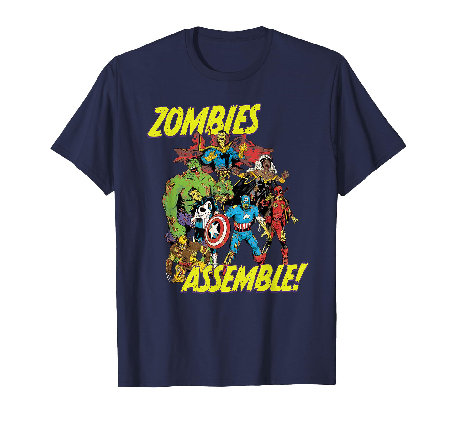 Marvel Zombies Super Hero Zombies Assemble Halloween T-Shirt