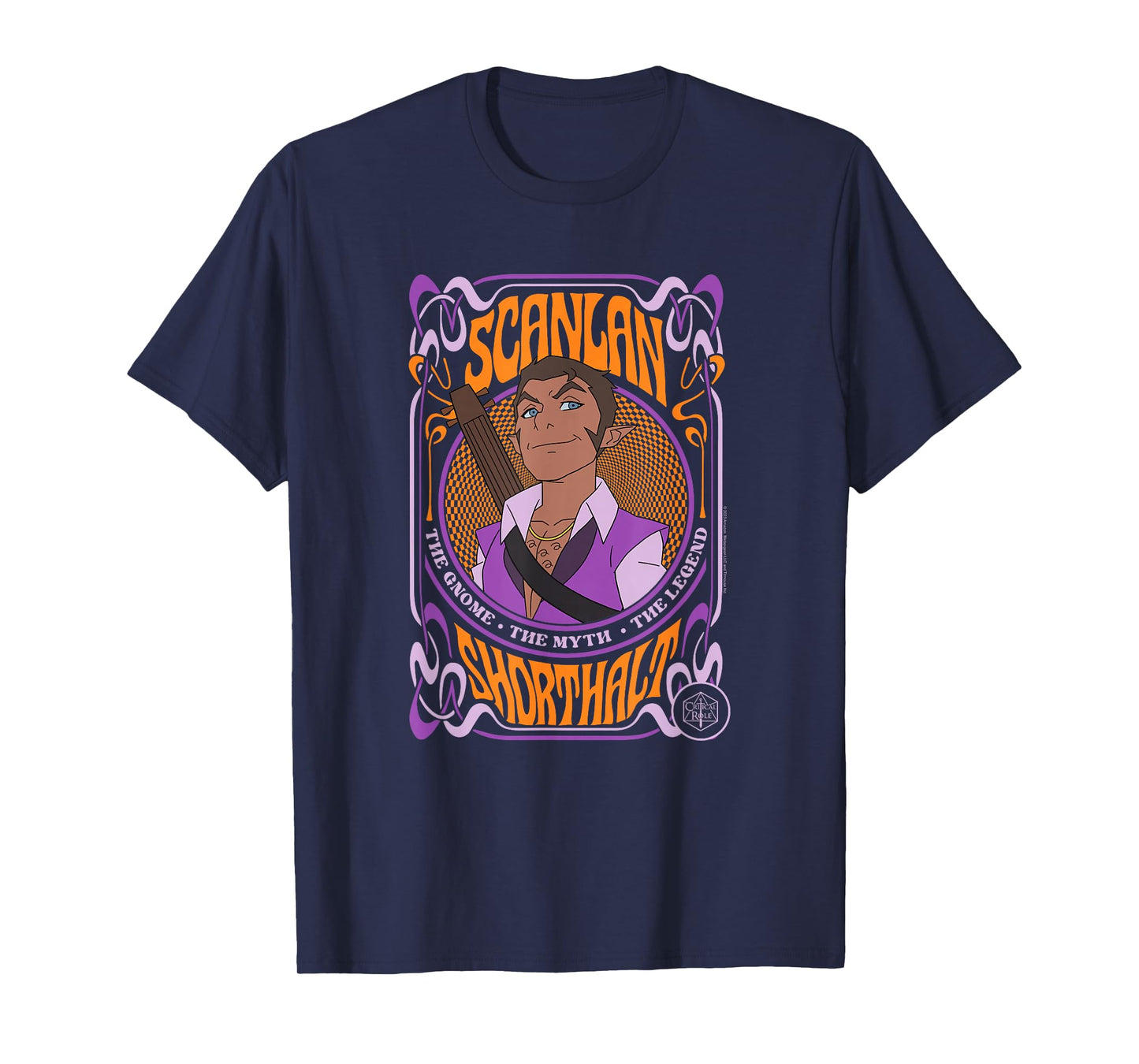 The Legend of Vox Machina Scanlan Psychedelic Frame T-Shirt