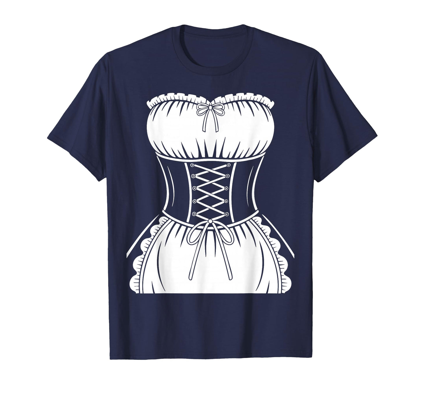 French Maid Shirt Adult Men Women Anime Cosplay Costume T-Shirt