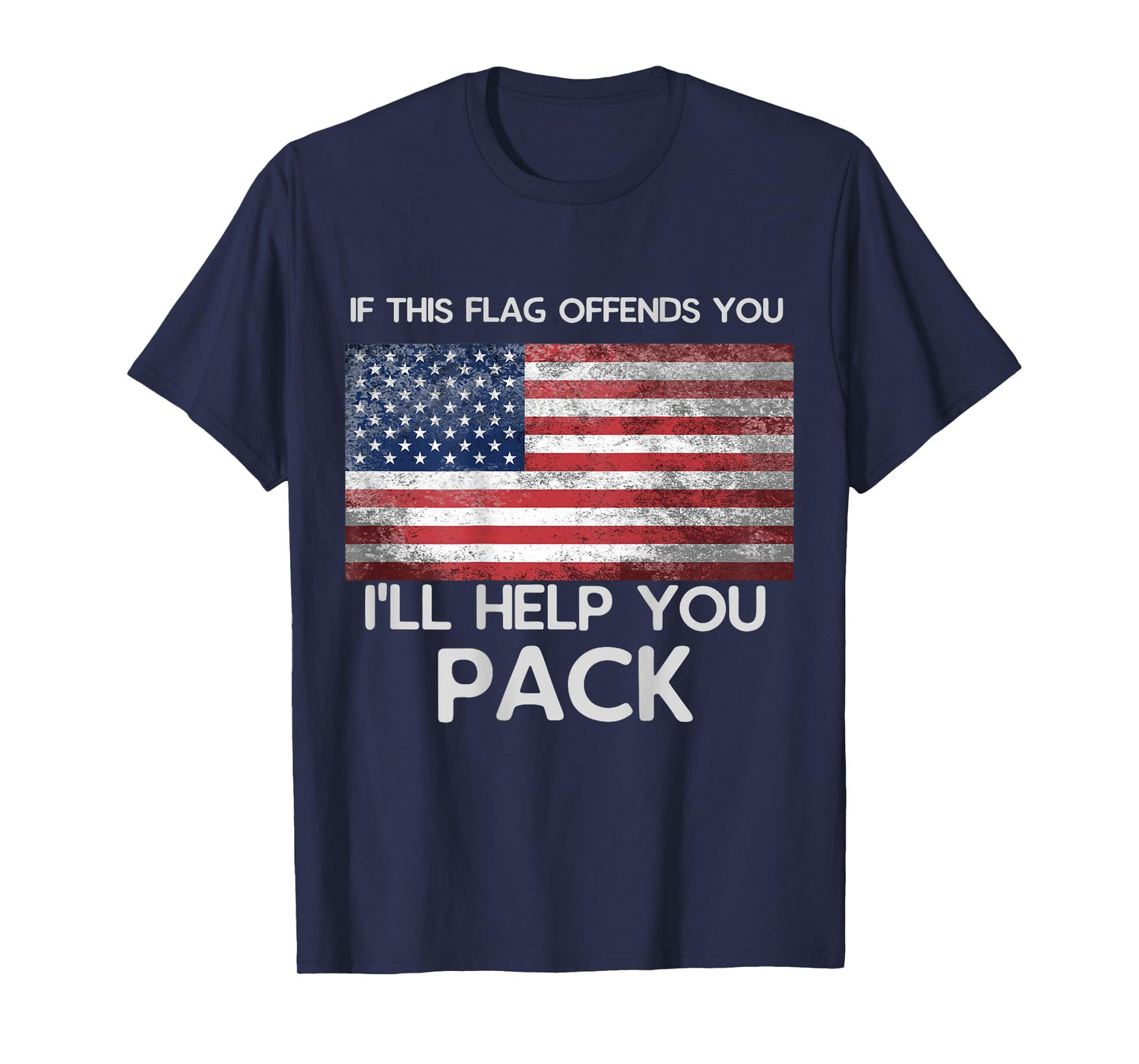 If This Flag Offends You Shirt - Design is on Back T-Shirt