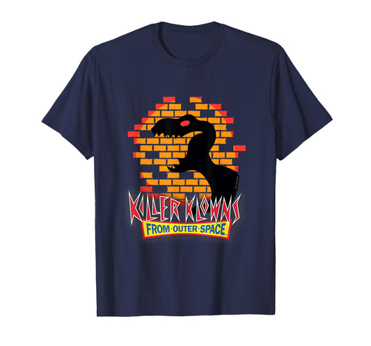 Killer Klowns from Outer Space T-Rex Dinosaur Shadow Puppet T-Shirt