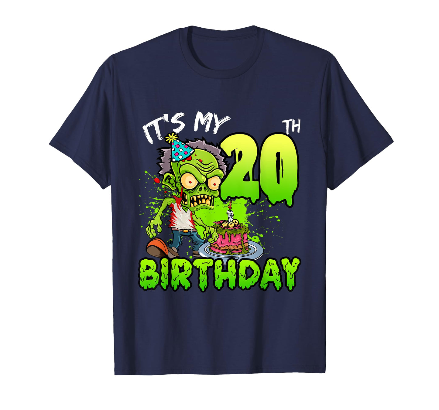 It's My 20th Birthday Zombie Lover 20 Year Old Boys Girls T-Shirt