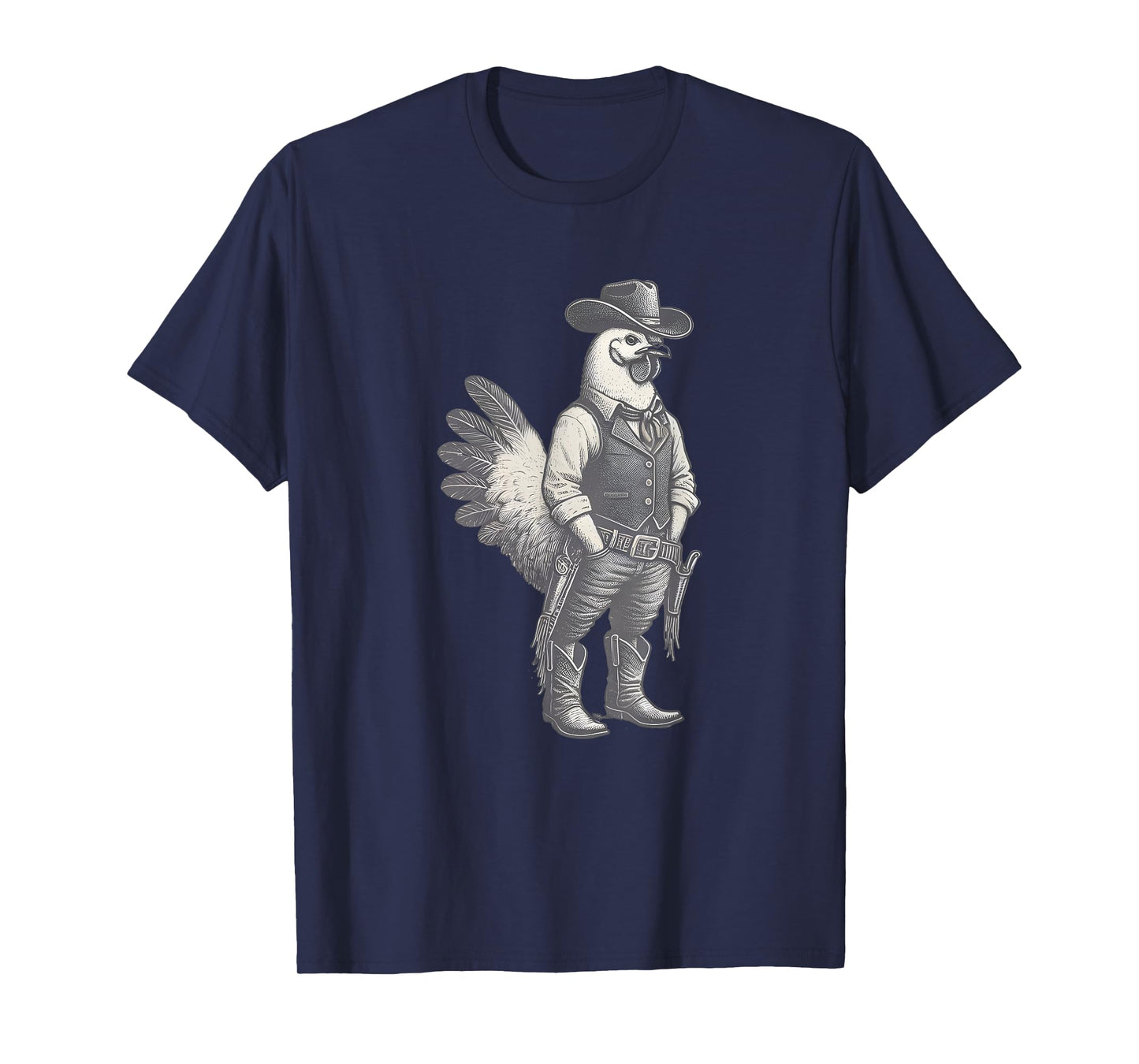 Vintage Rooster Cowboy Cowgirl Western Country T-Shirt