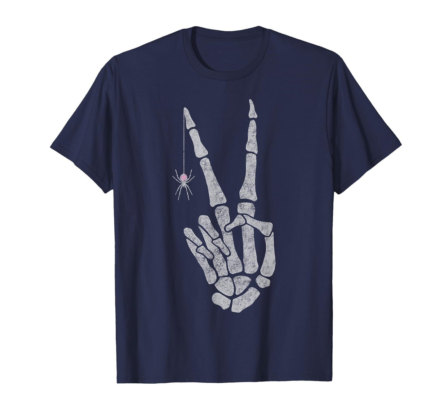 Skeleton Hands Peace Sign T-Shirt