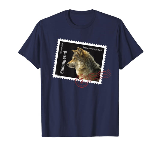 USPS Endangered Species Mexican Gray Wolf Postmark T-Shirt
