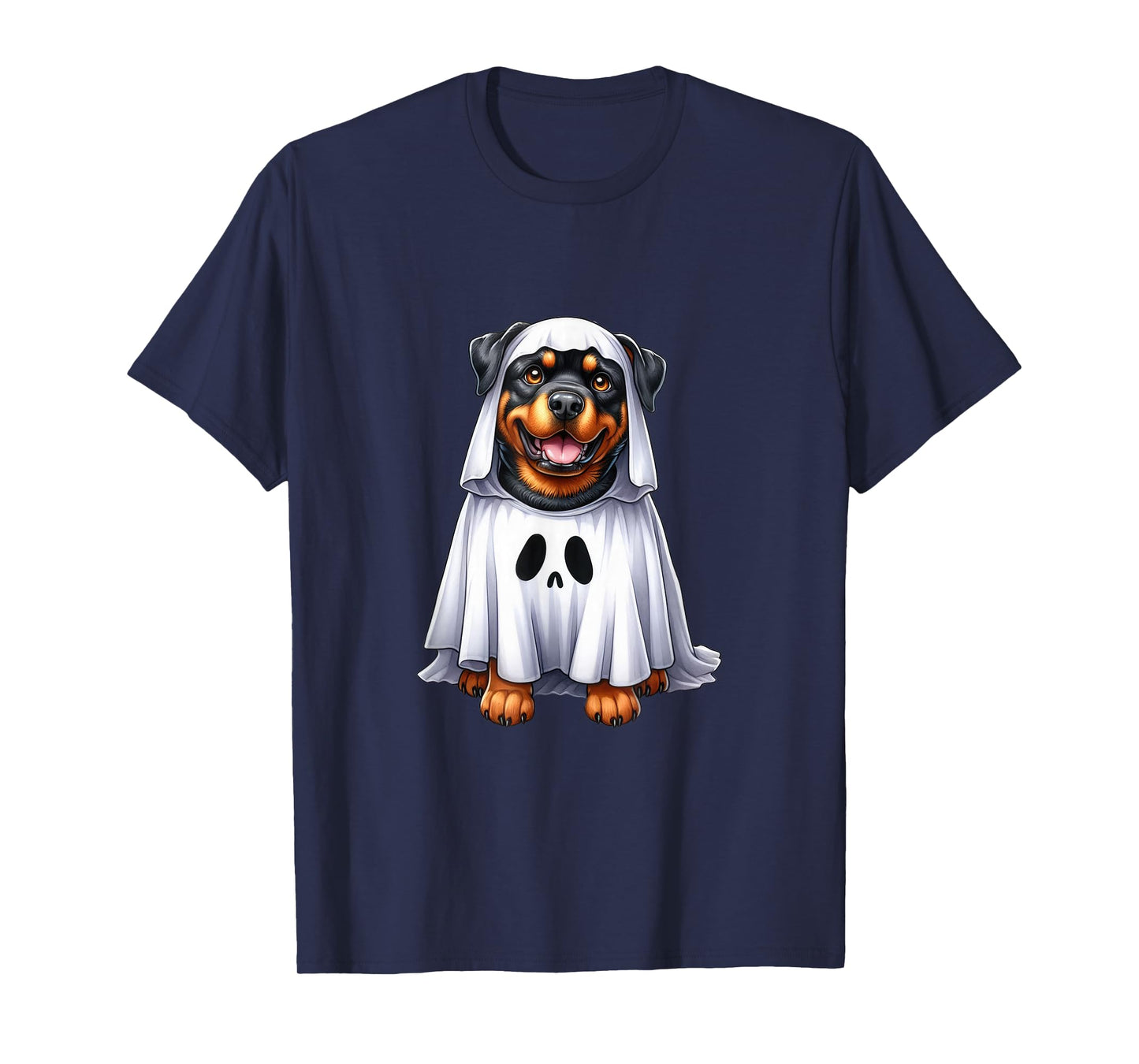 Cute Halloween Rottweiler Dog as Ghost Dog Owner Dogs T-Shirt