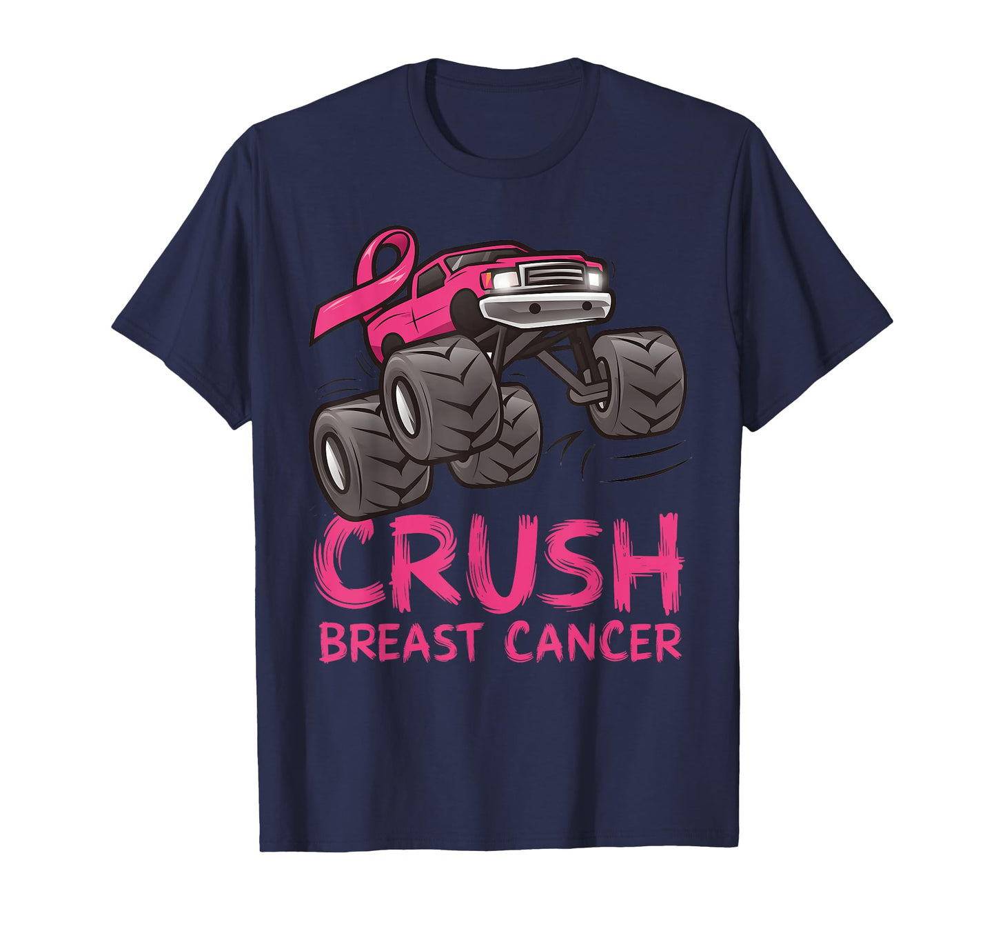 Crush Breast Cancer Pink Ribbon Awareness For Kids T-Shirt