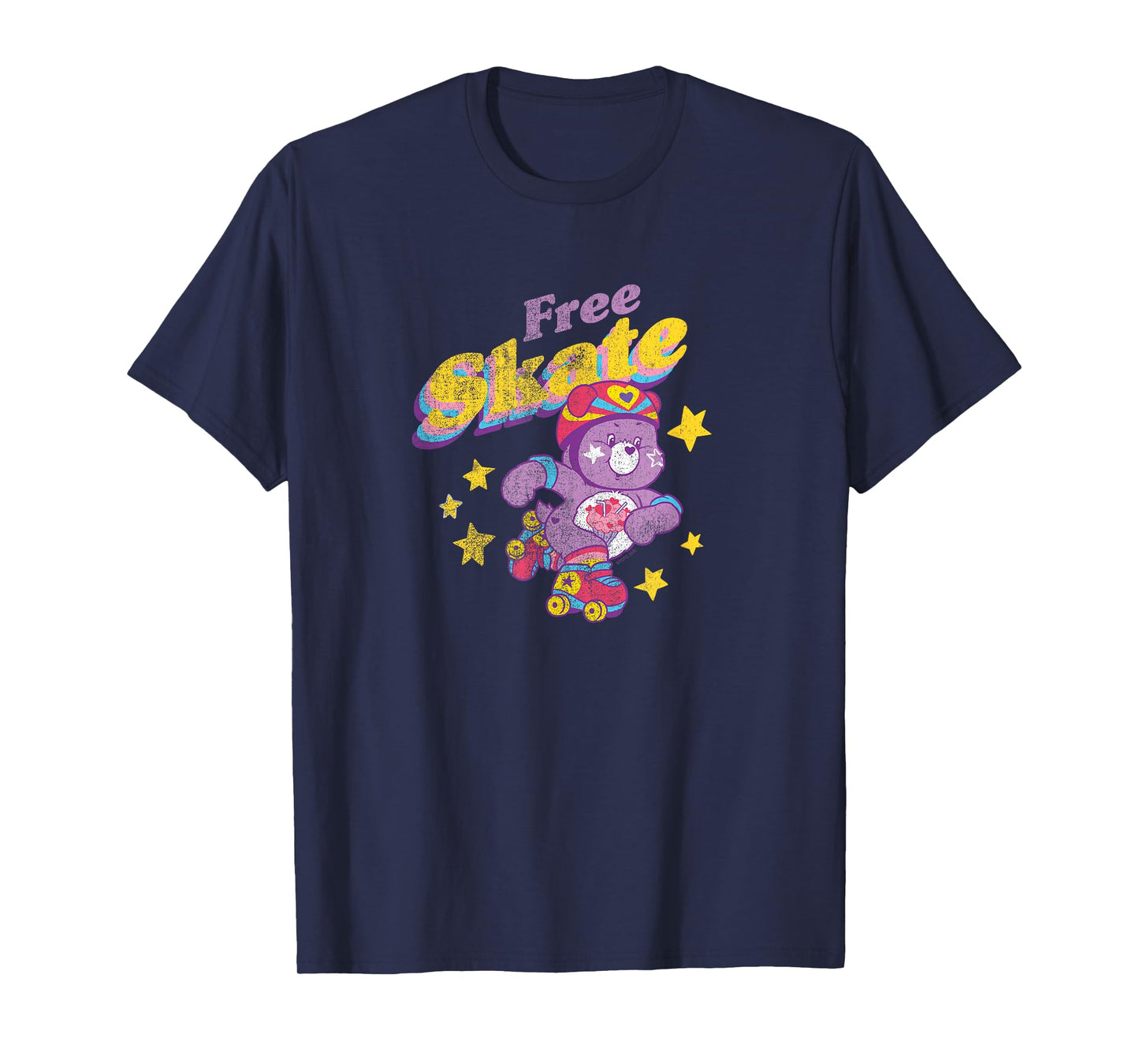 Care Bears Free Skate Roller Skating Retro Cartoon T-Shirt