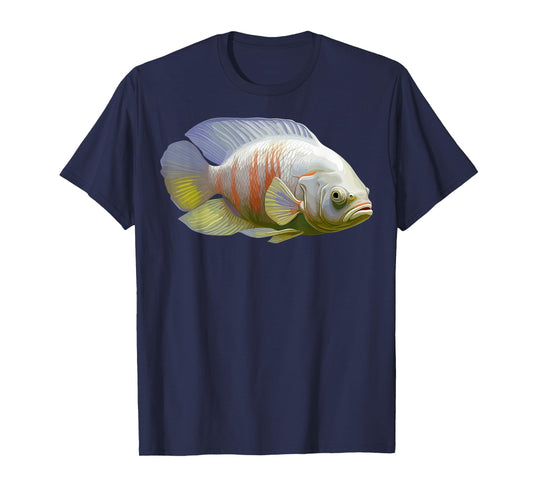 Albino Oscar Fish American Cichlid for Monster Fish T-Shirt