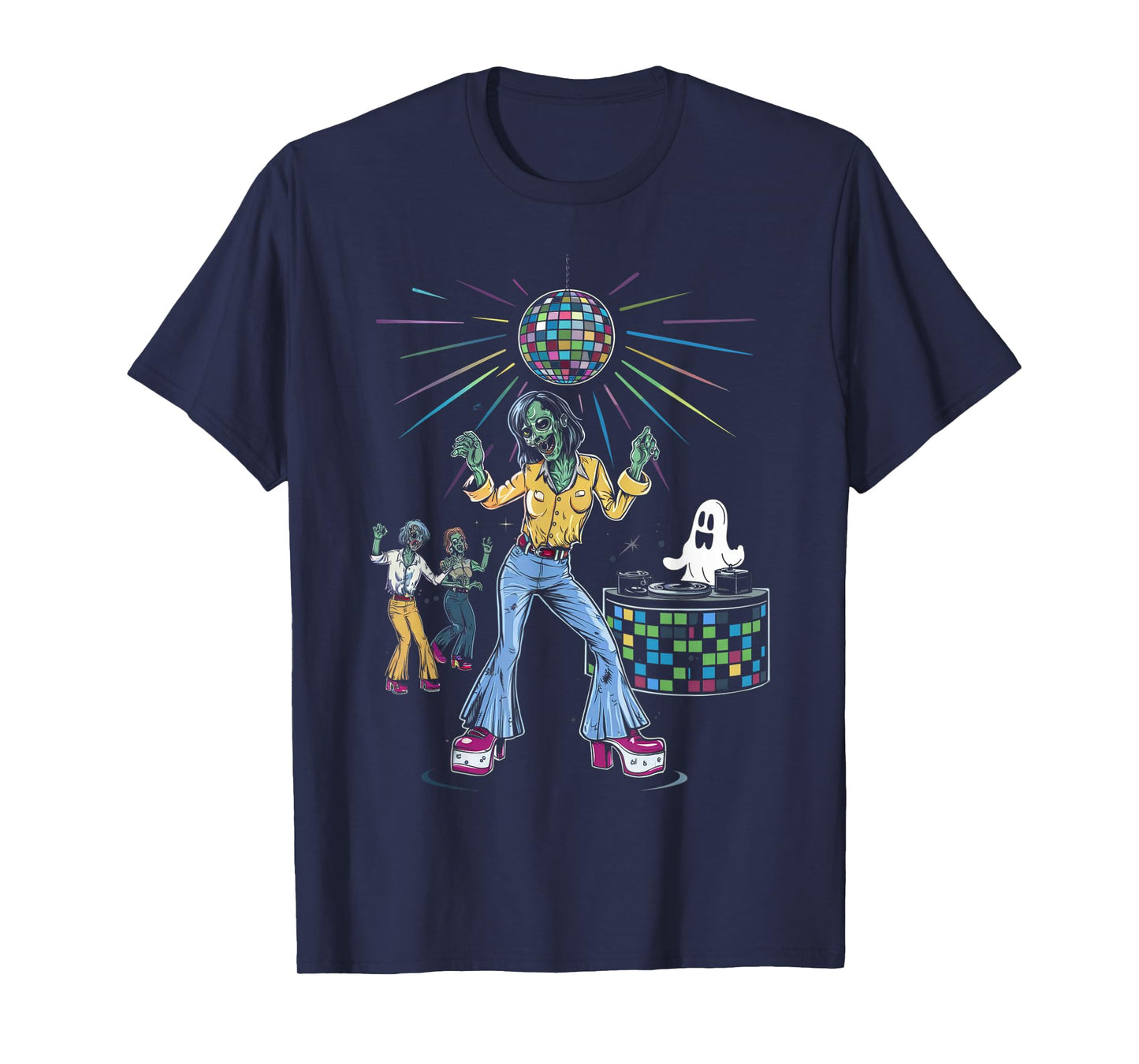 Vintage Halloween Shirt Disco 80's Retro Zombie 70's Dancer T-Shirt
