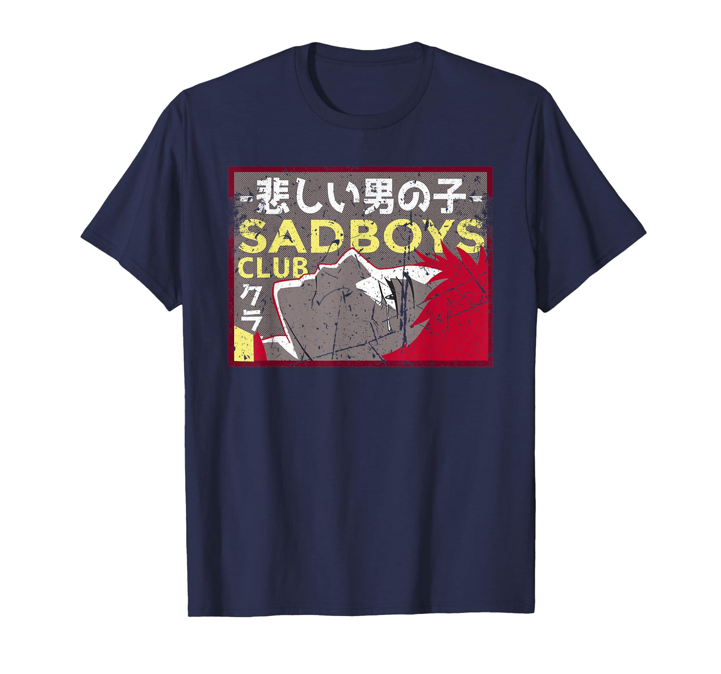Sad Boys Club Anime Vintage Japanese Design T-Shirt