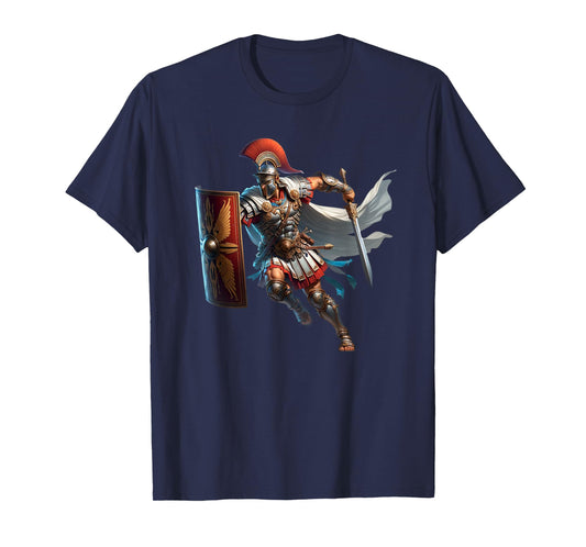 Roman Empire Rome Gladiator Centurion Legion Soldier Warrior T-Shirt