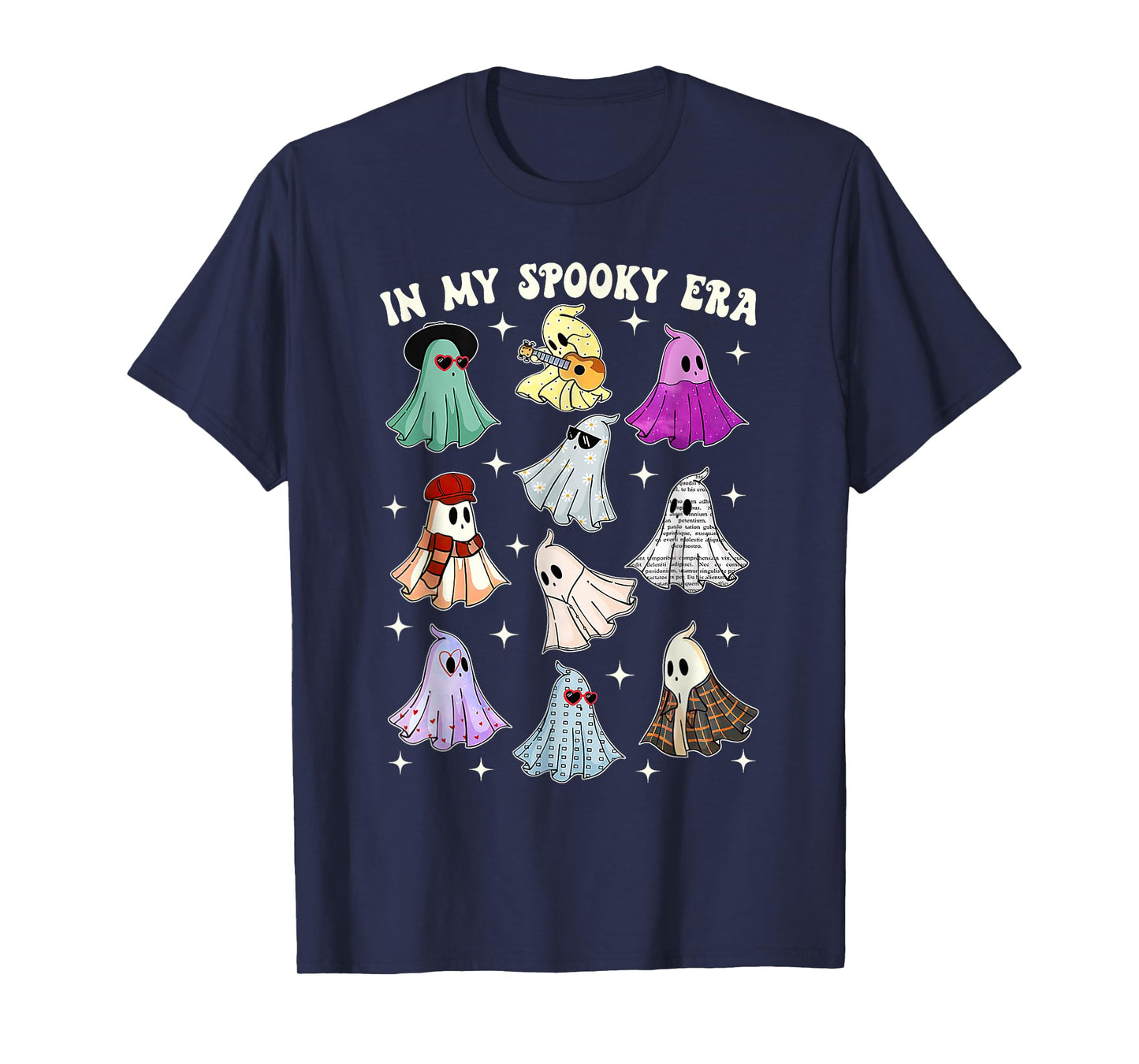 In My Spooky Era Groovy Ghost Halloween Funny T-Shirt