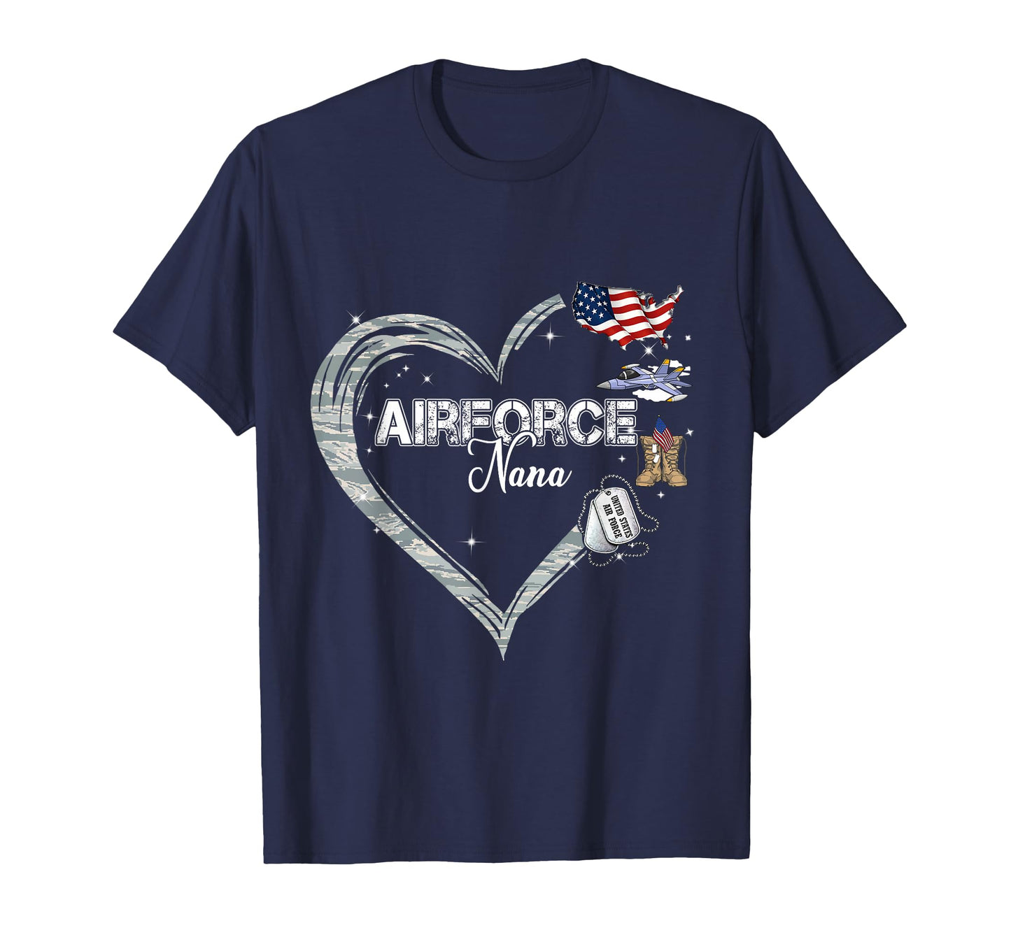 Proud Air Force Nana Air Force Graduation Nana USAF Nana T-Shirt