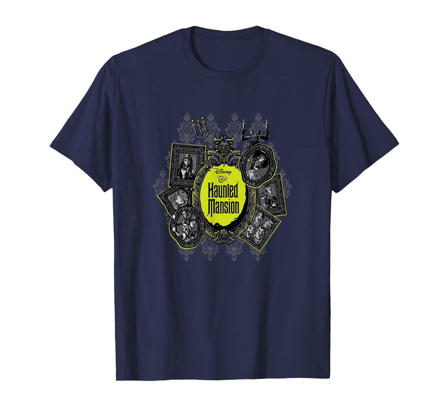 The Haunted Mansion Iconic Character Portraits Mashup T-Shirt