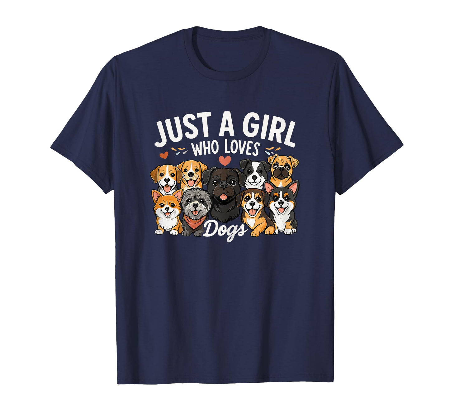 Cute Puppy Just a girl who loves Dogs T-Shirt